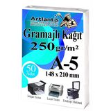 A5 Gramajlı Fotokopi Kağıdı 50 Adet 250 Gr Sertifika Kağıdı Kalın Kağıt Baskı Tüm Yazıcılara Uyumlu 14.8X21cm Ofis Büro