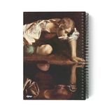 A5 Spiralli Defter, 100 Sayfa Çizgisiz Tasarım, Caravaggio Temalı