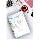 A5 Spiralli Defter 96 Sayfa Çizgisiz, Houmai Serisi Özel Koleksiyon No:2