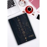A5 Spiralli Defter 96 Sayfa Çizgisiz , Houmai Serisi Özel Koleksiyon No:3 Kalın Kapak