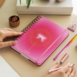 A5 Spiralli Süresiz Renkli Planlayıcı Ajanda Motivasyon Sayfalı Aura Kurdele - Kırmızı - 15x21 cm - Spiralli Sert Kapak