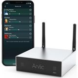 A50+ Wifi ve Bluetooth Ev Amplifikatörü TPA3116 50+50W 24V Dc/2.0 Stereo Kanal, Airplay Dlna, Multiroom/multizone Sync, 24BIT 192 Khz Hifi Ses Akışı Hoparlörler Için Entegre