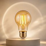 A6 LED Filament Ampul 6W 2700K E-27 Duy Tipi Rustik Ampul Sıcak Sarı Işık 600 Lümen - Tekli