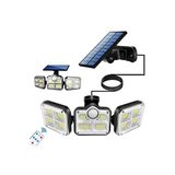 A618 Kumandalı Solar Güneş Enerjili 122 Ledli Hareket Sensörlü Bahçe Aydınlatma