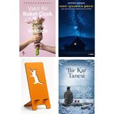 A7 Kitap Vakit Bir Buket Çiçek Yapma Vaktidir - Gökhan Dumanlı + Kuzey Işıklarının Şarkısı + Telefon Tutucu + Bir Kar Tanesi