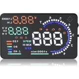 A8 HUD HUD A8 5.5 İnç Head Up Display OBD Araç Bilgisi Yansıtma Cihazı Hız ve Devir Göstergesi