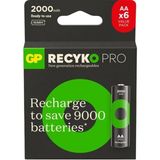 Aa 2000 Mah Pro Şarjlı Kalem Pil Gp210Aahcbr21-2Gvptlb6 (4+2 Li Paket) - 001-Renkli