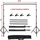 Aa Plus 2X2 Metre Fon Standı Background Stand 4 Mandal