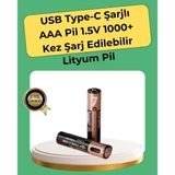 Aaa Boyutunda Usb Şarjlı Pil – Kompakt Tasarım, Geniş Uyumluluk P200469s4523