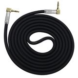 AAOTOKK Düz köşe TRS Erkek Fiş 3 Kutup 90 Derece 3.5mm Ses Kablosu,1/8 Kulaklık Uzatma Kablosu,Uygulanır Akıllı Telefonlar,Tablet,PC,CD,MP3,Kulaklık,Kulaklık ve 3.5mm Ses Cihazları için(Gümüş-2M/6Ft)