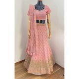 Aashiv's Collection hint elbise kına PEMBE AÇİK 44