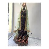 Aashiv's Collection Hint Elbisesi Kına Elbisesi BORDO- AÇIK YEŞİL- PEMBE S