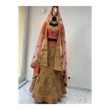 Aashiv's Collection Hint Elbisesi Kına Elbisesi PEMBE Tek Ebat
