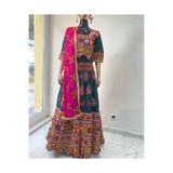 Aashiv's Collection Hint Elbisesi KOYU YEŞİL S/M