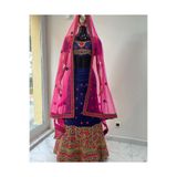 Aashiv's Collection Hint Elbisesi LACİVERT S