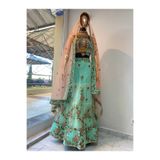 Aashiv's Collection Hint Kına Elbisesi TURKUAZ S