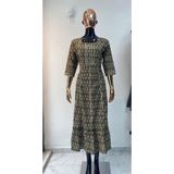 Aashiv's Collection Kadın Hint Elbisesi koyu yeşil M