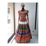 Aashiv's Collection Kadın Hint Elbisesi renkli Standart