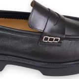 Aayak&Kabımofficial Hakiki Deri Kadın Loafer Makosen Casual Fiyonklu Günlük Ayakkabı Siyah 38