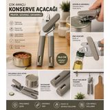 A&B Çok Amaçlı Paslanmaz Konserve Açacağı - 1 Adet