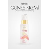 Ab-ı Gül Güneş Kremi SPF50+ 100 ML | Gülsuyu ile Zenginleştirilmiş - Winter & Summer Sun Shield - UVA & UVB