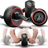 Ab Wheel Roller Geniş Karın Kası Tekerleği, Oto Frenli Fitness Gövde Egzersizi Tekerleği Spor Aleti - Standart - Çok Renkli