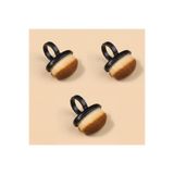 aba nails 3 Adet Mini Yüzük Tırnak Toz Temizleme Fırçası Siyah