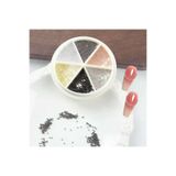 aba nails 6 Renk Tırnak Süsleme Parlak Metal Havyar Taşları Nail Art Boncukları WN-522