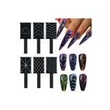 aba nails 9lu Set Kedi Gözü Oje İçin Mıknatıs Karışık Efekt Cat Eye Magnet