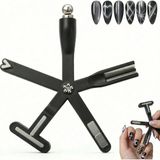 Aba Nails 9'u Bir Arada Çok Yönlü Kedi Gözü Kalıcı Oje Mıknatısı Cat Eye Magnet MLTCAT004 - Siyah