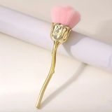 aba nails Dekoratif Tırnak Toz Fırçası Gül Gold
