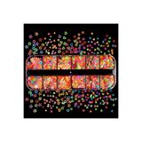 Aba Nails Karanlıkta Parlayan Neon Tırnak Süsleme Folyo Pulları Kalpler Yıldızlar Nail Art