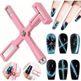 Aba Nails Pembe Kedi Gözü Oje 5i Bir Arada Mıknatıs Cat Eye Magnet