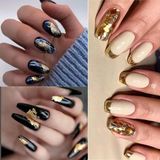 Aba Nails Tırnak Süsleme Kırık Folyo Parçaları 12'li Set Potal Nail Art