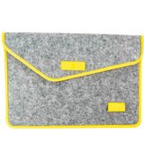 ABA Sarı Gri Keçe Laptop Çantası
