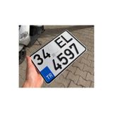 ABAGlobal QR KODLU STANDART MOTOR PLAKASI