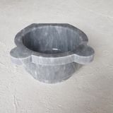 Abahanoğlu Mermer Afyon Gri Renkli Mermer Kurna, Mermer Kurna, Mermer Hamam Kurnası, Mermer Banyo Kurnası, Kurna, Kurnalar
