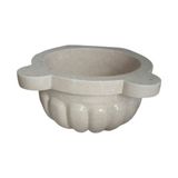 Abahanoğlu Mermer Bej Mermer Kurna, Mermer Kurna, Kurna, Hamam Kurnası, Banyo Kurnası, Lavabo 45X45X25