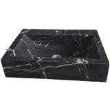 Abahanoğlu Mermer Doğal Taş Lavabo, Mermer Lavabo, Lavabo, Evye, Çanak, Lavabolar, Doğal Lavabo - 45x55x15 cm