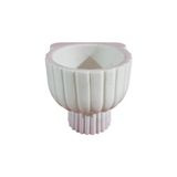 Abahanoğlu Mermer Kavun Dilimli Mermer Kurna, Mermer Kurna, Kurna, Mermer Hamam Kurnası, Banyo Kurnası, Hamam Kurnası, Mermer - 45x45x40