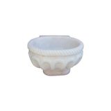 Abahanoğlu Mermer Mermer Kurna, Mermer Hamam Kurnası, Mermer Banyo Kurnası, Mermer, Türk Kurnası - 45x55x35 - Beyaz