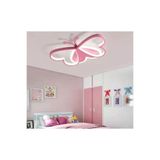 Abajur Evim Pembe Kelebek Cocuk Odasi Ledli Avize