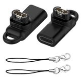 Abanen Garmin Saat Şarj Cihazı Konektörü Erkek Adaptörü, Garmin Instinct 2 Solar/Fenix 5/6/7X/7/6X/Venu 2 Plus/EPIX/Forerunner 955 255 için C Tipi Şarj Adaptörü