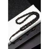 Abanoz Ağacı Tesbih 6 X 11 Mm Kapsül Kesim - T-1825