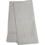 Abarta Fiesta Kadife 50*90 cm Punch Nakış Boşluklu Havlu Beyaz 1 Adet - 50 x 90 cm