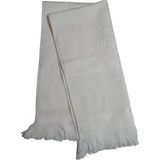 Abarta Fiesta Soft Kadife Etamin Boşluklu 50*90CM Saçaklı Havlu Beyaz 1 Adet - 50 x 90 cm