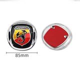 Abarth Logo Ön Panjur Arması Krom Çerçeveli 85Mm Orjinal