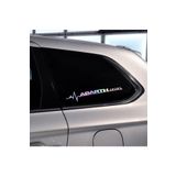 Abarth Yan Cam Sticker Oto Kapı 20 Cm X 7 Cm Hologram c2