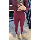 Abasic Kadın Spor Tayt, Bordo, M Beden