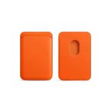 AbatayCase.tr MagSafe Kartlık Deri Manyetik Kart Cüzdanı iPhone 11 12 13 14 15 16 17 Plus Pro Max Uyumlu Turuncu